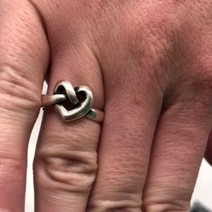 James Avery heart knot ring